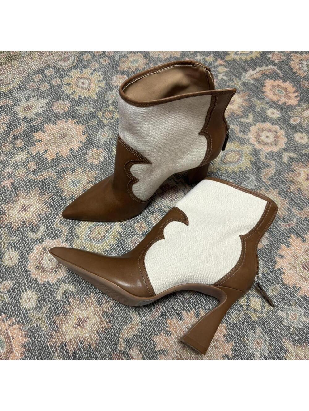 Schutz Edwiges Boot in Wood & Egg Shell - Picture 4 of 7